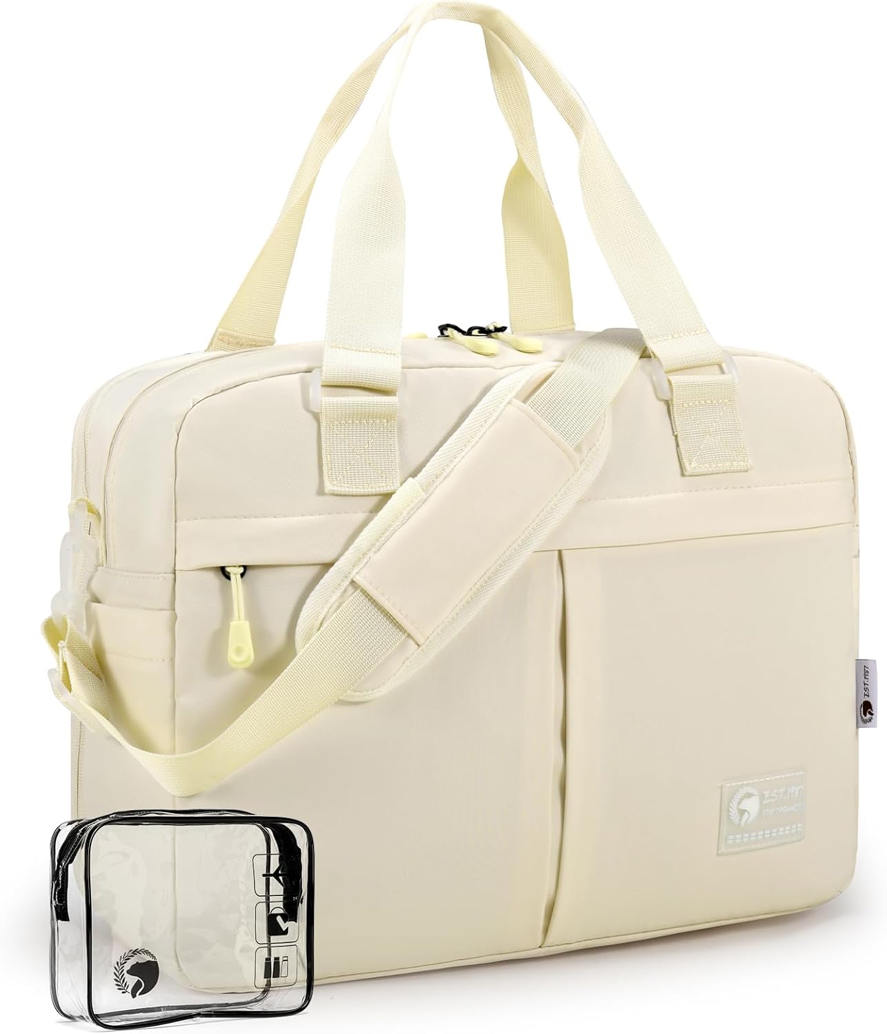 40x30x15cm Personal Item Travel Bag Expandable 40x30x25cm Gym Bag Lightweight Duffle Bag Mens Weekender Bags for Women with Wet Pocket for Overnight Hospital Carry on Bags for Airplanes Beige