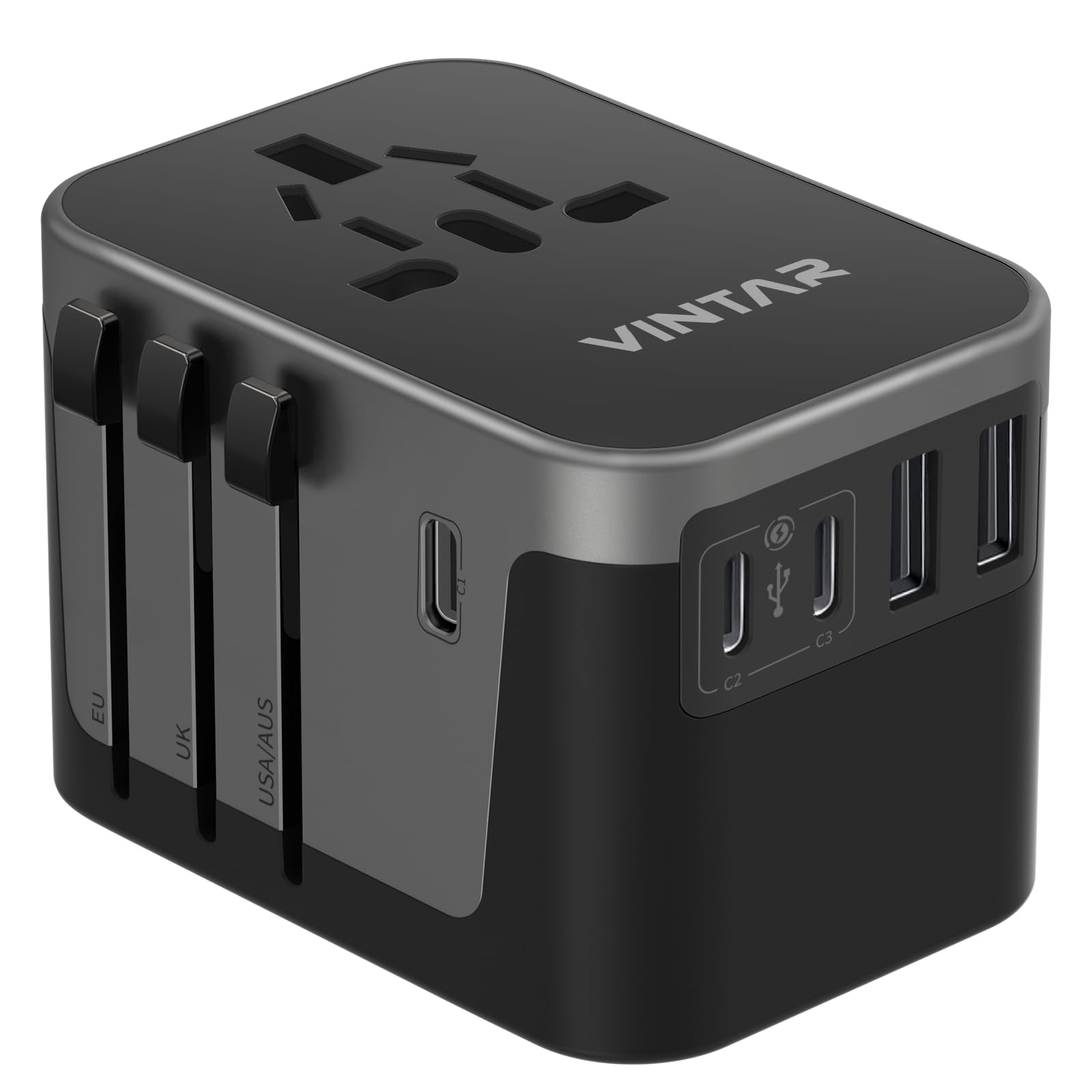 VINTAR Universal Travel Adapter 30W, International Power Adapter