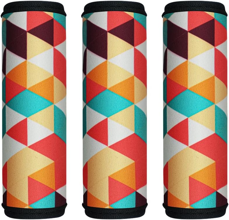 HEYSKAY 3pcs Neoprene Luggage Handle Wrap for Suitcase Identifier Travel Bag Wraps Luggage ID Tags