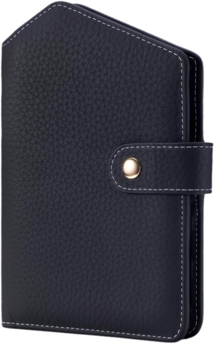 Cute RFID Passport Wallet for Women Leather Slim Passport Holder Travel Wallet Cover with Zipper Coin Purse, Credit Card, Sim and Tticket Slots (Black)