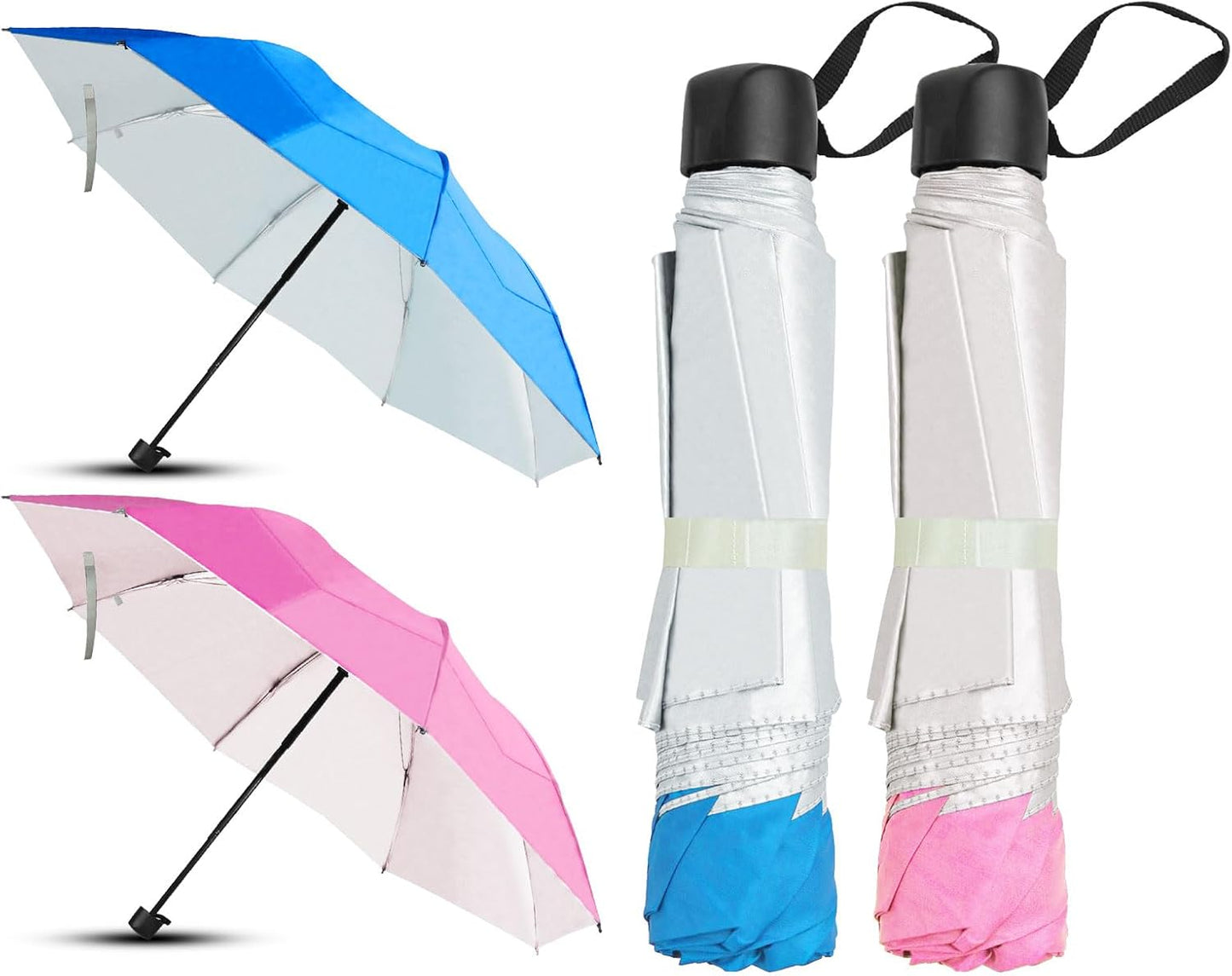 Travel Umbrella, Umbrellas Bulk, 5 Colors Travel Folding Umbrellas, Exquisite Appearance, Easy To Carry, Suitable For Sunny Days And Rainy Days