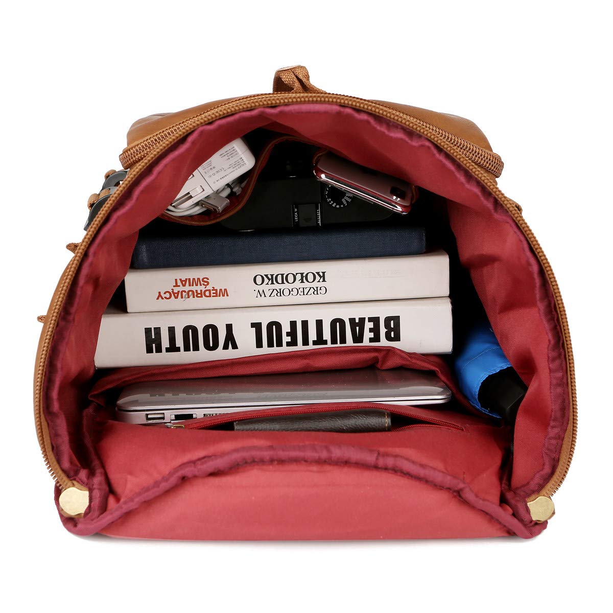 Baosha Stylish Vegan Leather Men Weekender Travel Duffel Tote Bag Backpack Travel Hiking Rucksack