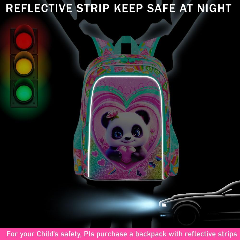 16" Backpack for Girls Boys 4-8, 3Pcs Kids Bookbag Set with Lunch Box, School Bag for Preschool Kindergarten
