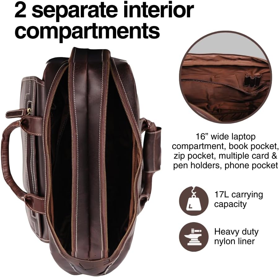 Buffalo Leather Pilot Bag