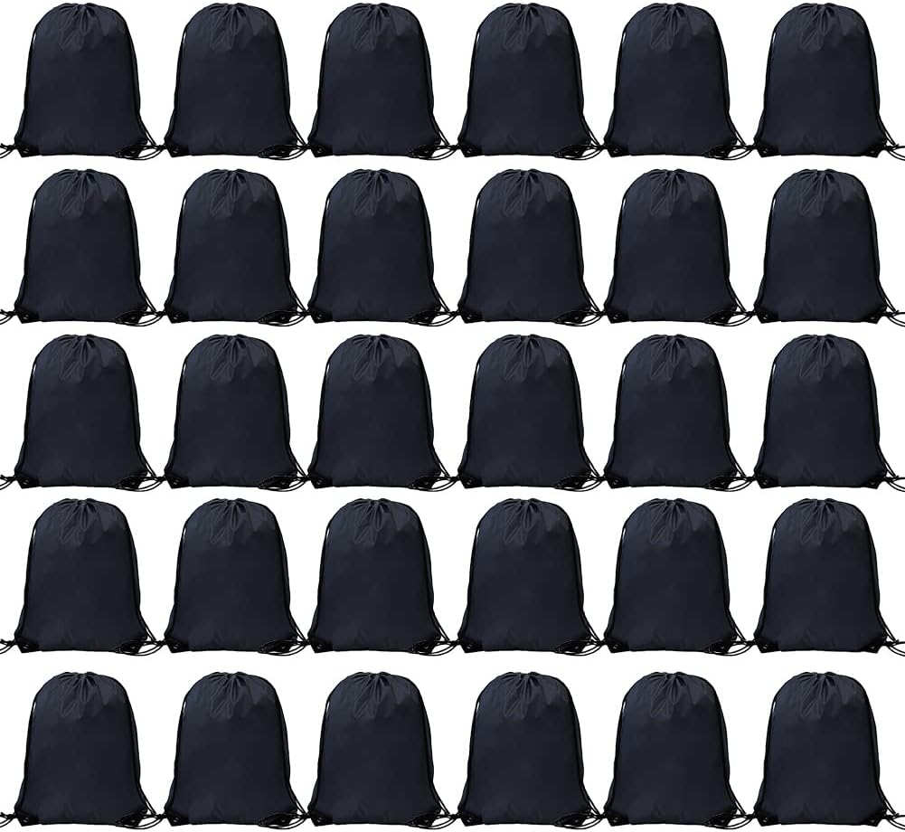Bulk Drawstring Bags, Polyester Draw String Bags, Gym Sports Cinch Bag Drawstring Backpack for