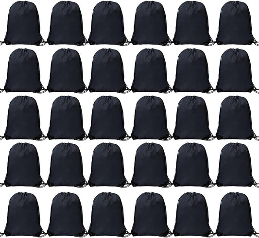 Bulk Drawstring Bags, Polyester Draw String Bags, Gym Sports Cinch Bag Drawstring Backpack for Women Men
