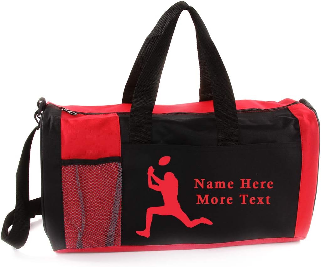 Personalized Kids 18 Inch Sport Duffel Bag With Custom Name & Text - Football