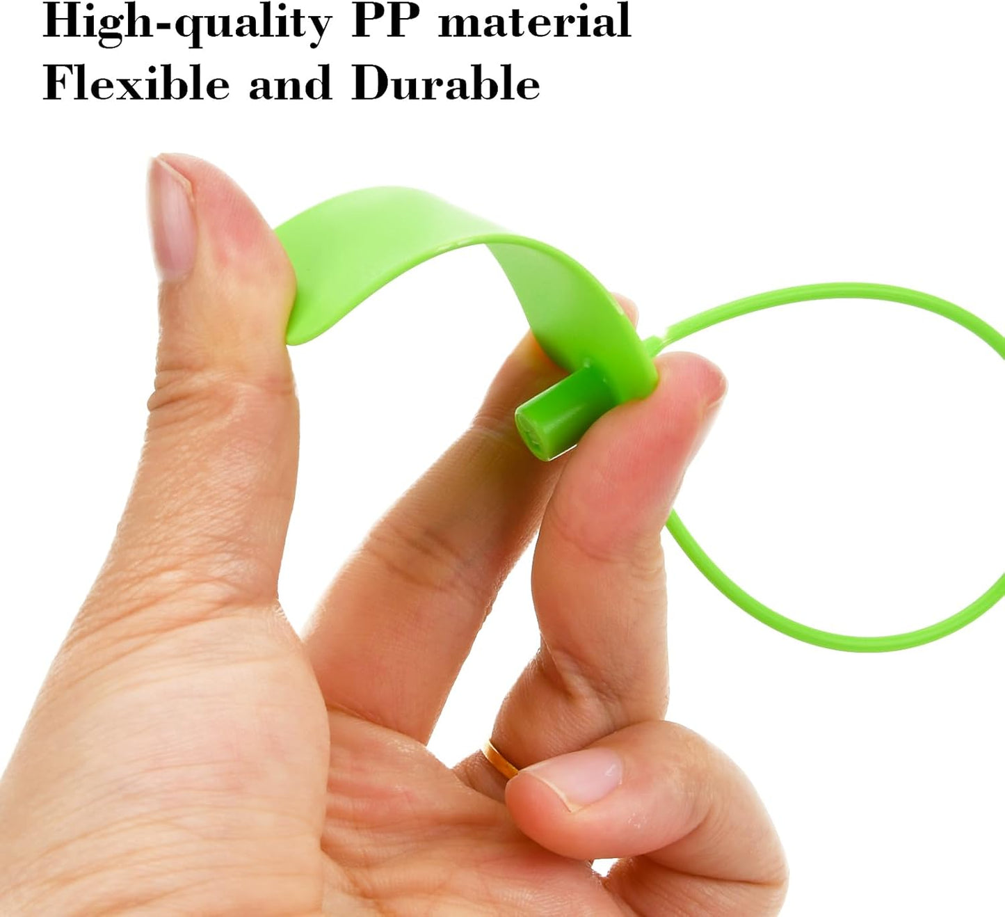 50pcs Luggage Tags Plastic Seals Shipping Label Logistics Use Sign Tie, Sealing Storage Multi Purpose Name ID Tag with Marker for Backpack, Schoolbag, Car Key (Green)