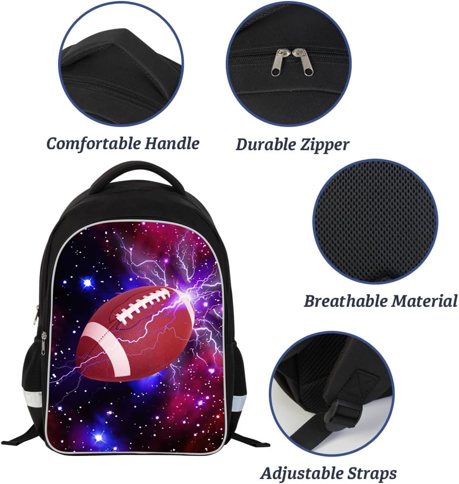 Luminous 3D Print School Backpack Large Capacity Lightweight Students Bookbag for Kids