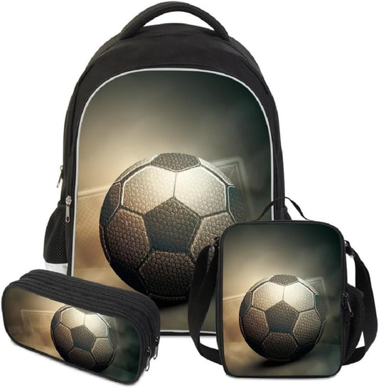 Luminous 3D Print School Backpack Large Capacity Lightweight Students Bookbag for Kids
