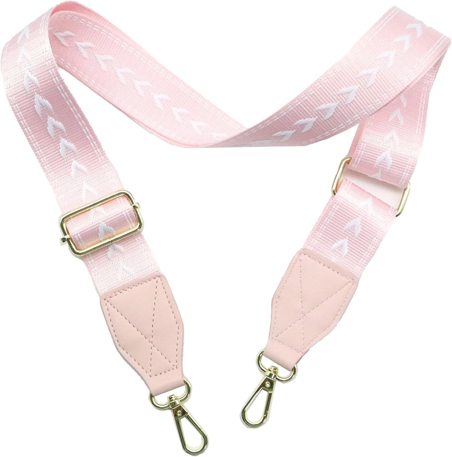 Adjustable Pink Purse Strap - 1.5" Wide Handbags, Camera, Guitar, Phone & Crossbody Bag Replacement Shoulder Straps(Gold Hardware)