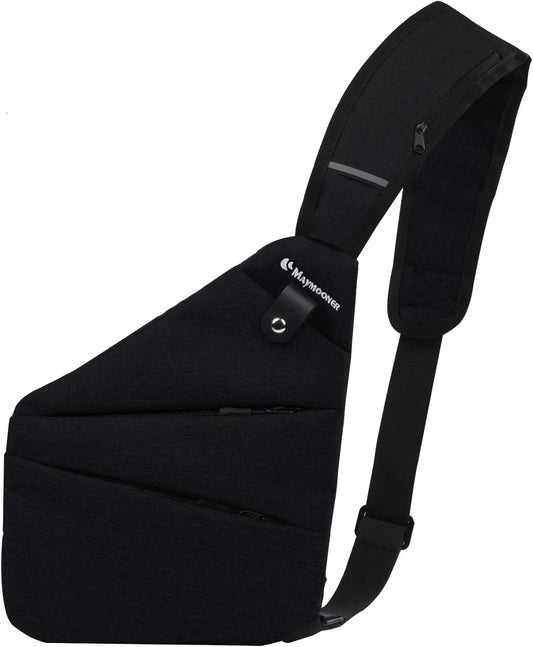 Men Small Sling Shoulder Crossbody Bag Anti-theft One Strap Casual Chest Bags Slim Backpack Outdoor Hiking Biking