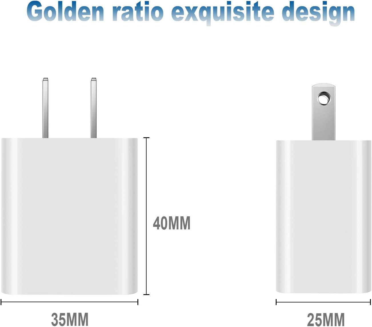USB Wall Charger Block 2Pack Dual Port Cube Plug Power Charging Adapter Brick for Apple,for iPhone 16/17/Air/15/14/13/12/XS Max/XR/X/8/8 Plus/7/6,foriPad Mini/Air,for Samsung,for Kindle Fire,for LG