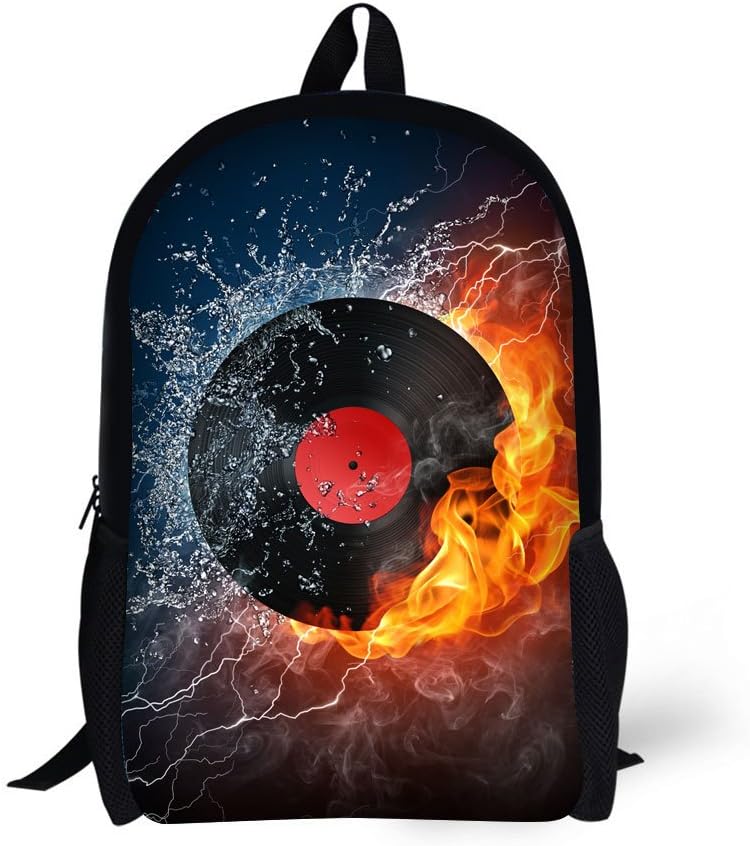 Book Bags for Kids 17 Inch Combustion Pattern School Bags (Record)
