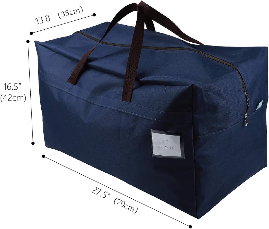 iwill CREATE PRO 100L House Moving Organizer Bags, College Dormitory Storage Bags, Traveling Duffel Tote Storage Bag, Blue
