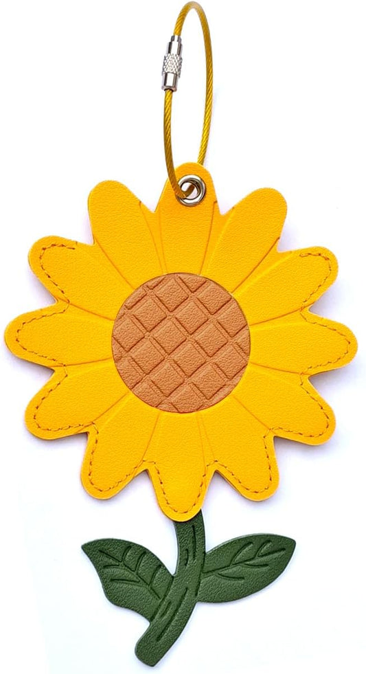 Luggage Tags for Suitcases, Faux Leather Cute & Funny Travel Suitcases Tag with ID Label,Stainless Steel Loop