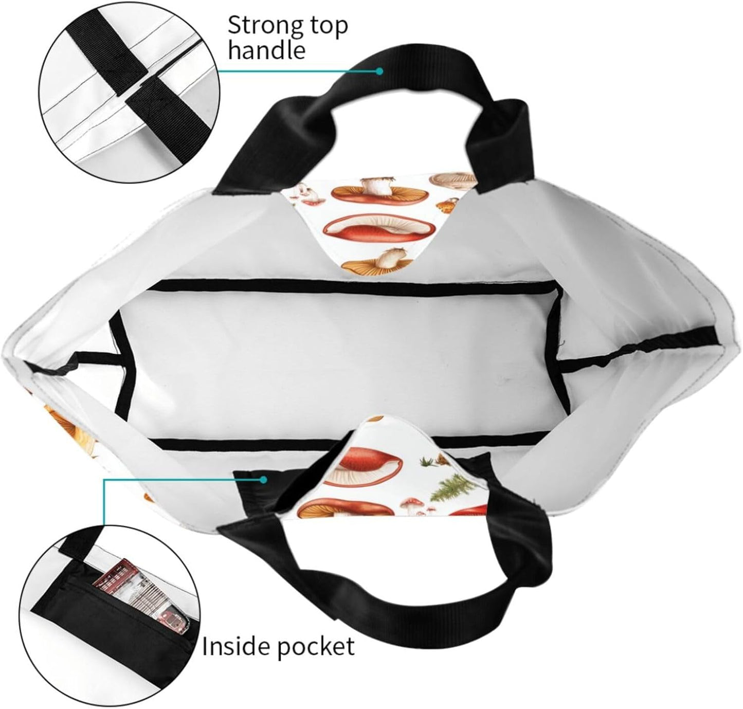 Tote Bag Beach Bag for Women Reusable Grocery Large Shopping Shoulder Bag Travel Handbag