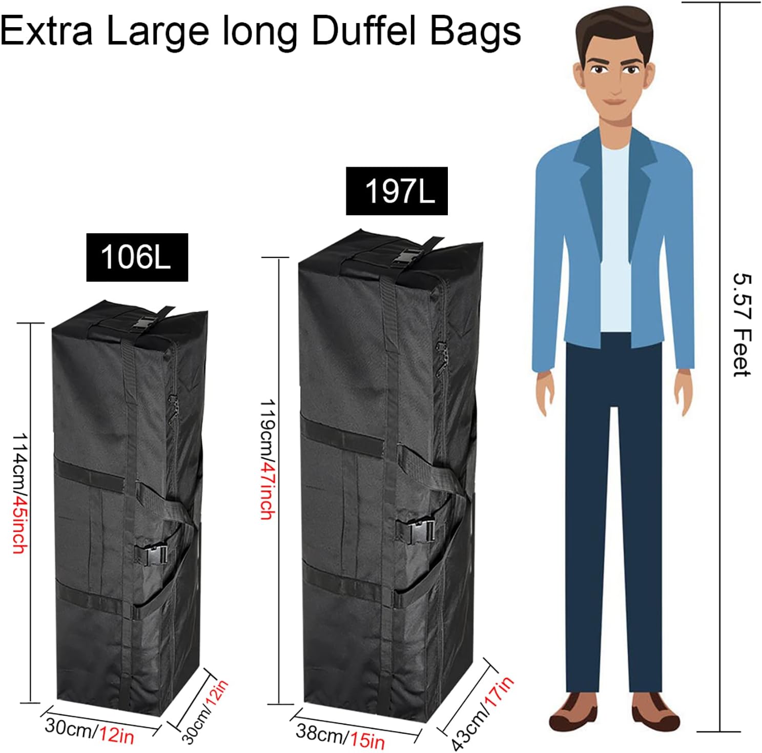 Travel Duffle Bag,Foldable Extra Large Duffel Bags,carry on Travel Bag For Men And Women