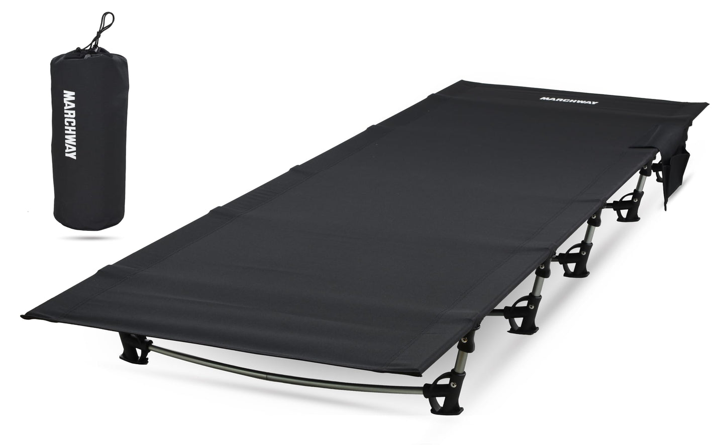 MARCHWAY Ultralight Folding Tent Camping Cot Bed, Portable Compact for Outdoor Travel, Base Camp
