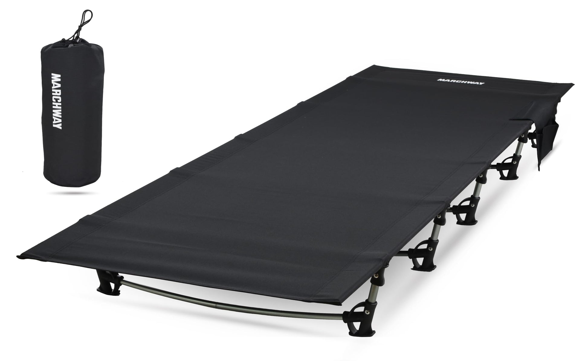 MARCHWAY Ultralight Folding Tent Camping Cot Bed, Portable Compact for Outdoor Travel, Base Camp