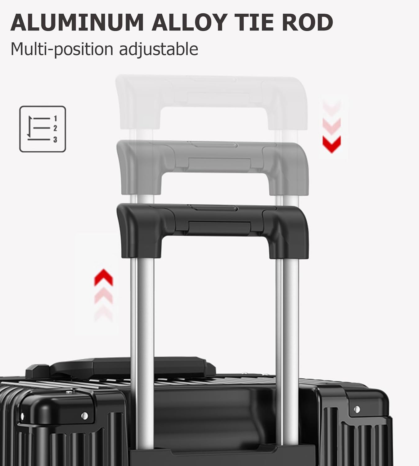 feilario 29in Super Large Captain Aluminum Frame Hardside Spinner Wheels Luggage, Removable Wheels Zipperless Checked Suitcase with Cup Holder/Phone Holder