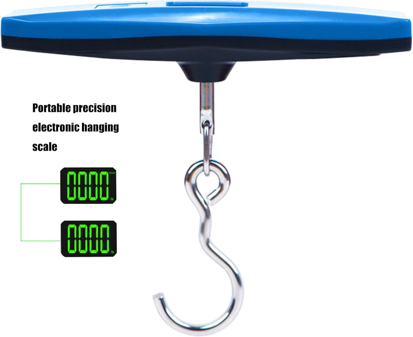 50kg T Handle Weight Tester With Peels Function & Not Slip Grip Handheld Travel Scale With LCD Display For Suitcases Business Use Commercial Easy Carrying Digital Hanging Scale
