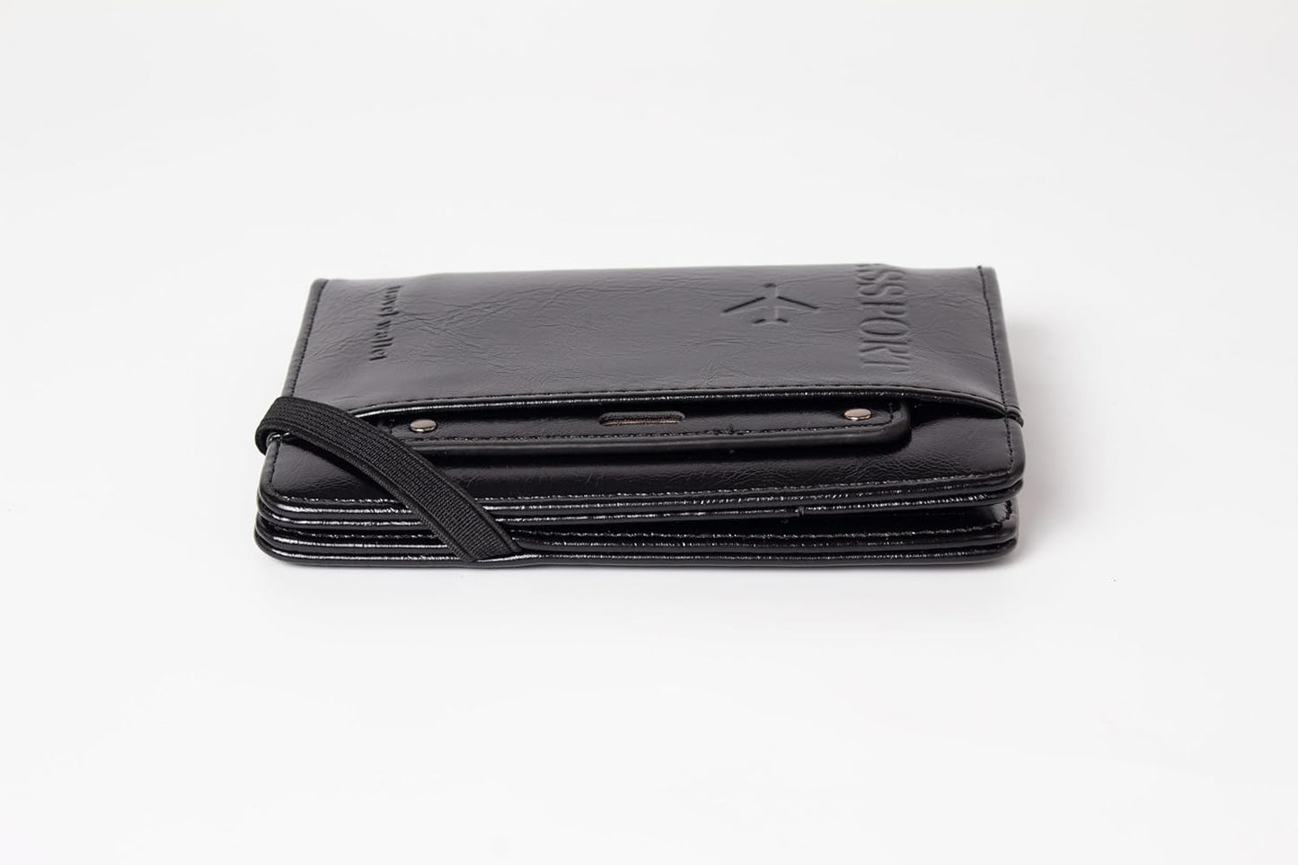 RFID Passport Wallet, RFID Passport Holder for Wallet, Essential Travel Anti-Theft Wallet Storage Case, Anti-Theft Protective Case, Black