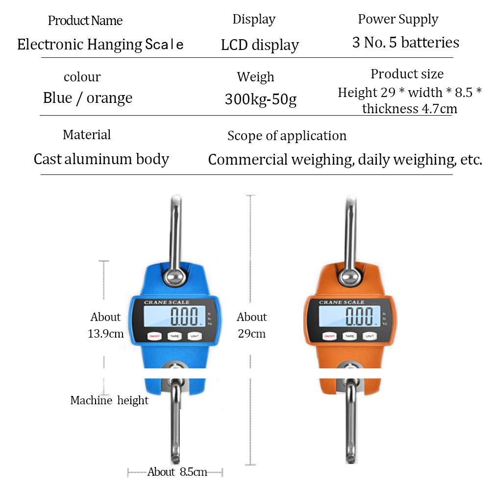 Hanging Weight Scale Industrial Heavy Duty for Farm, Hunting, Bow Draw Weight, Big Fish & Hoyer Lift with Accurate Sensor Digital, Professional (660 LBS)2