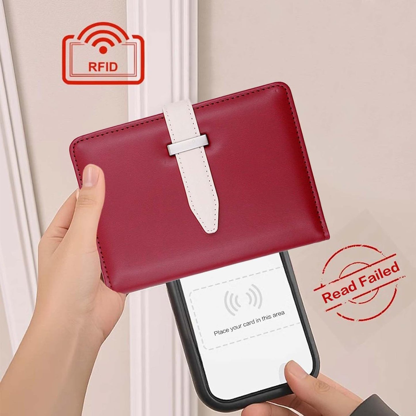 Passport Holder with Airtag for Women/Men,Airtag Passport Wallet for Travel,Cute Passport Holder