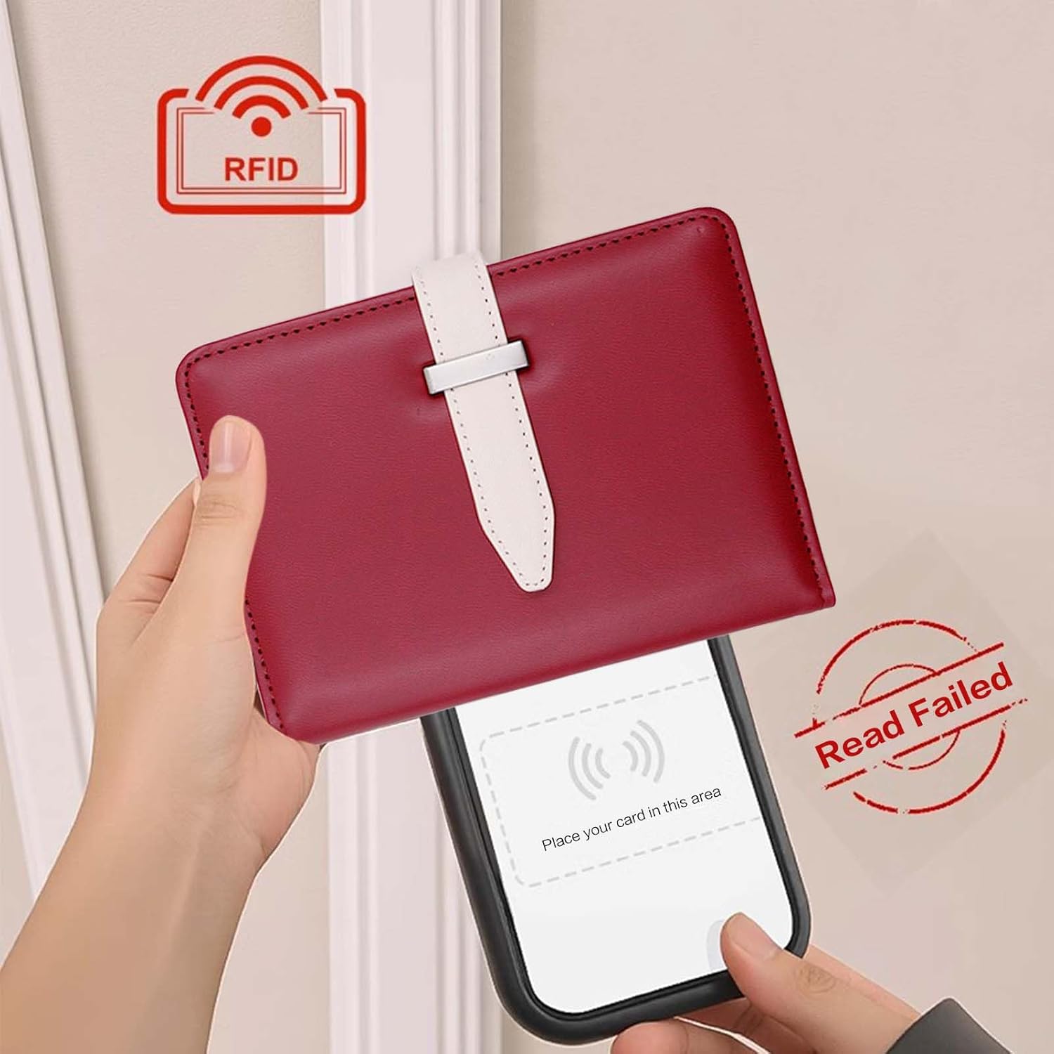 Passport Holder with Airtag for Women/Men,Airtag Passport Wallet for Travel,Cute Passport Holder