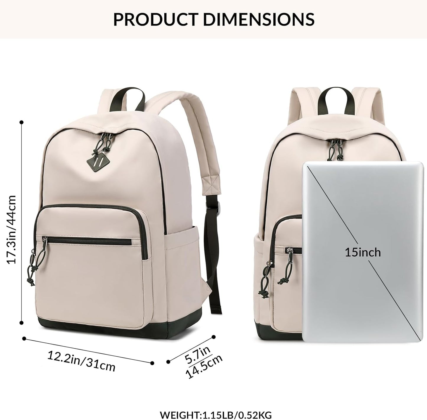 Lohol Lightweight & Casual Daypacks for Men, Women & Students, Perfect Daily Backpack for School, Work, and Travel