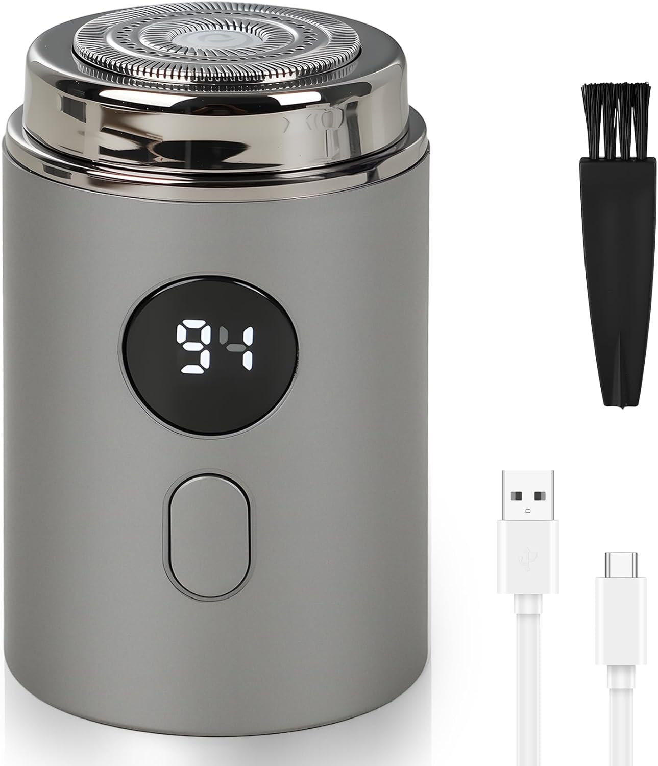 Mini Portable Electric Shaver for Man Women, USB Rechargeable Waterproof Electric Razor, Pocket Single Trimmer for face Hair for car, Travel, Office, Home use, Business Trip (Black)