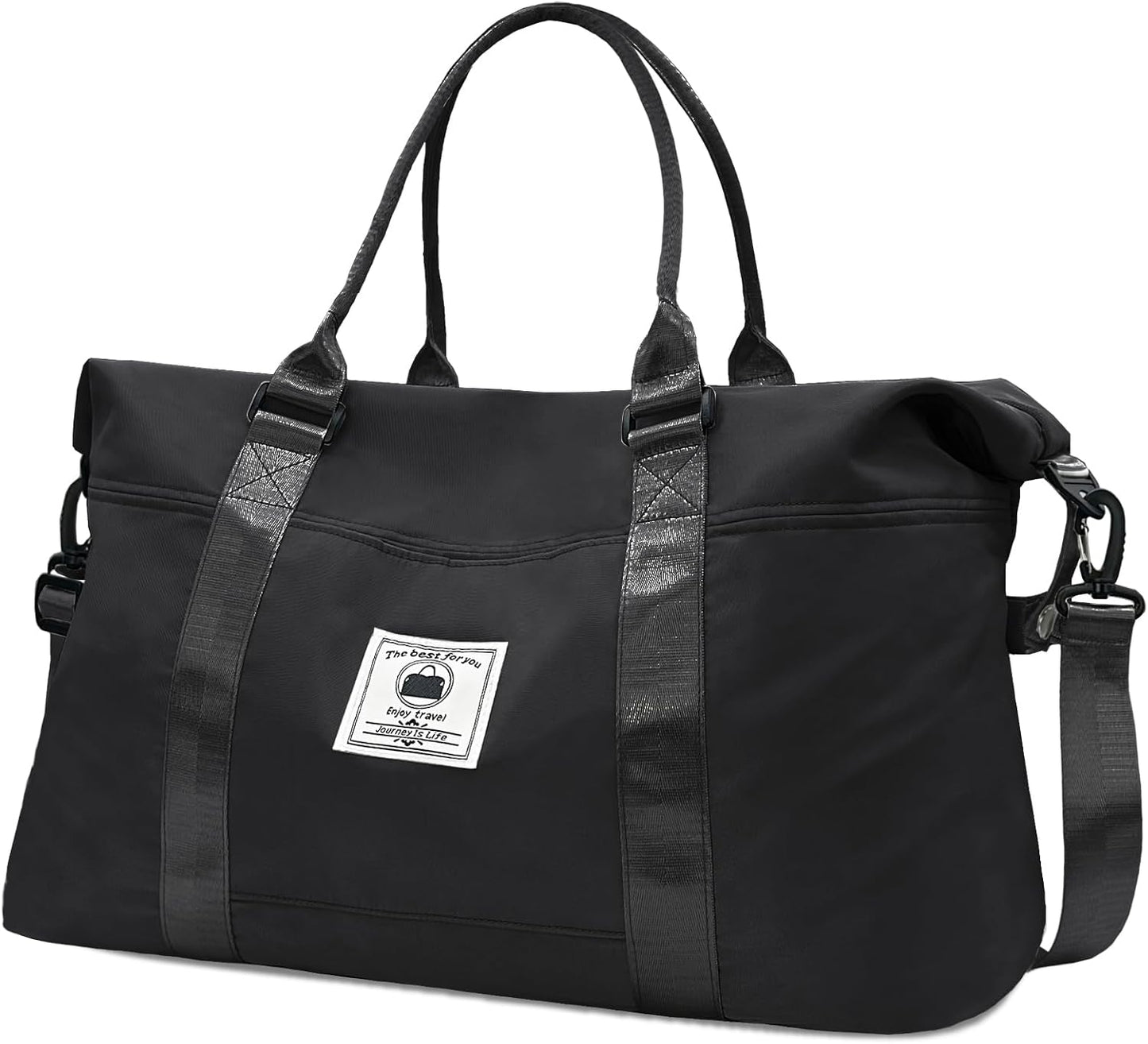 Travel Duffle Bag, Waterproof Sport Tote Gym Bag for Women Men, Overnight Weekender Carry On Bag with Wet Pocket