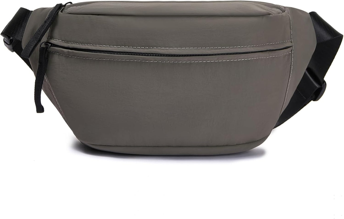 Women Sling Bags Girl Fanny Pack Crossbody Handbag Men Shoulder Bag Unisex Classic Nylon Waist Packs Purse Hiking Chest Bag, Easy Carry Any Phone,Wallet (Gray)