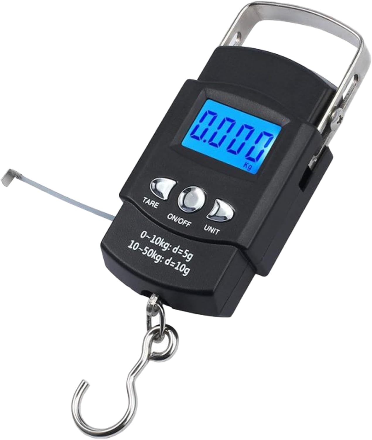 Portable Luggage Scale Electronic Weighing Digital Scale Fishing Hanging Hook Scale Tool Fishing for Men Women