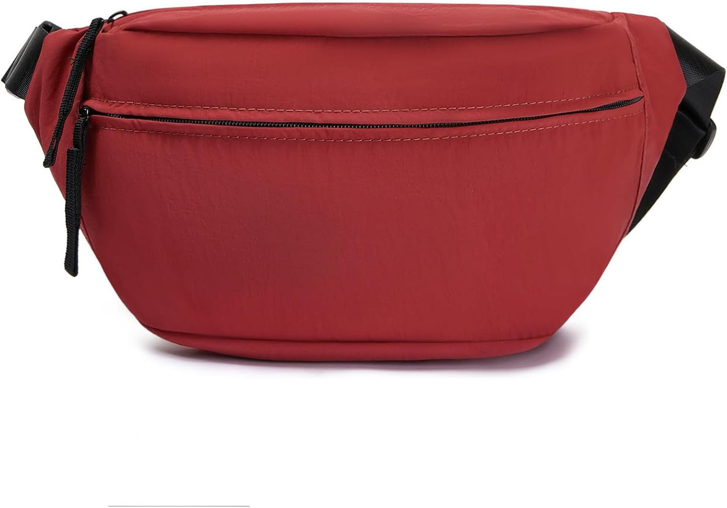 Women Sling Bags Girl Fanny Pack Crossbody Handbag Men Shoulder Bag Unisex Classic Nylon Waist Packs Purse Hiking Chest Bag, Easy Carry Any Phone,Wallet (Red)