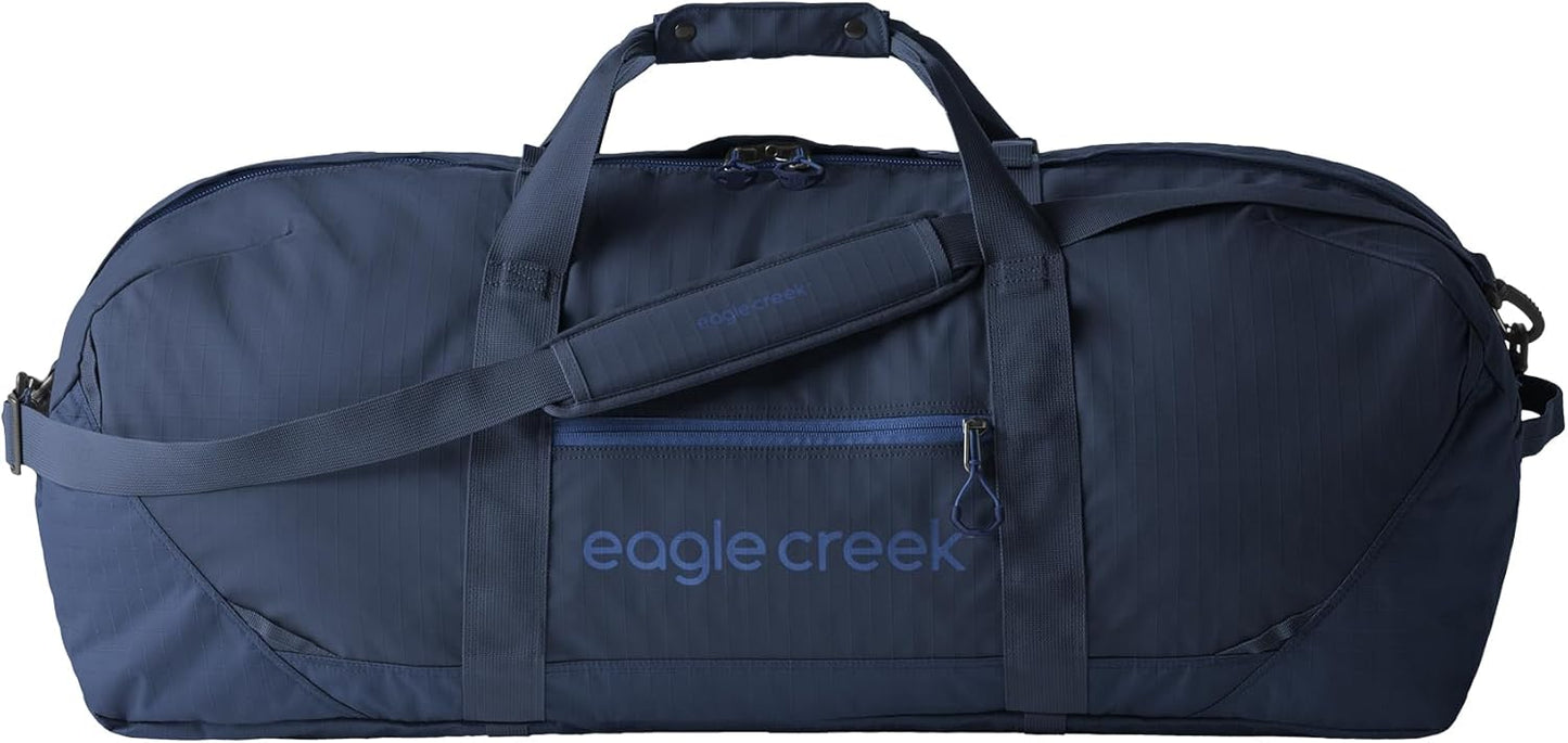 Eagle Creek No Matter What Duffel Bag - Eco Friendly Duffel for Sustainable Travel - Adjustable Shoulder Strap - Multiple Carry Options - Easy to Store - Atlantic Blue - 90L
