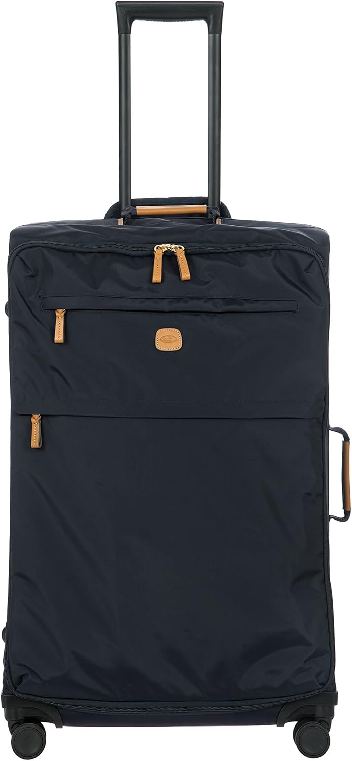 Bric's X-Bag Large Spinner with Frame - 30 Inch - Suitcases with Wheels - Checked Luggage - Navy