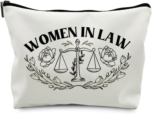 Lawyer Gifts for Women - Weather Makeup Bag, Law Graduation & Future Lawyer Gifts (PU)