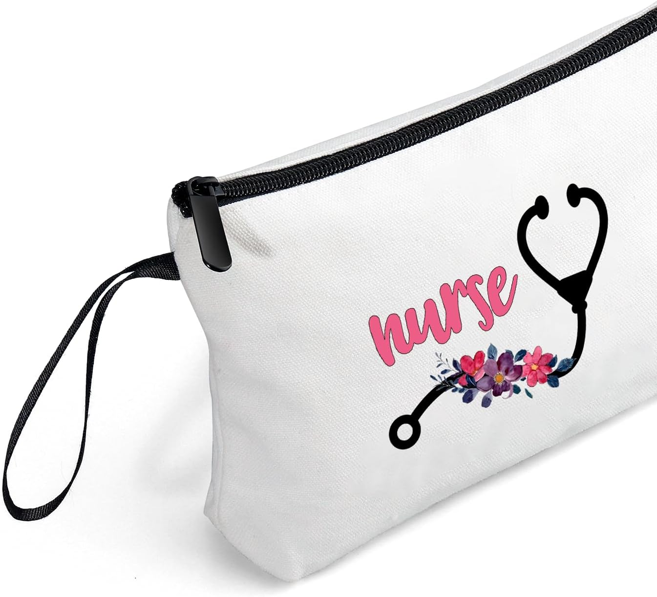 SEAMOON Nurse Zipper Makeup Cosmetic Bag Nursing Rn Graduation Funny Appreciation Gifts Bulk New Future Registered Nurse Accessories for Work