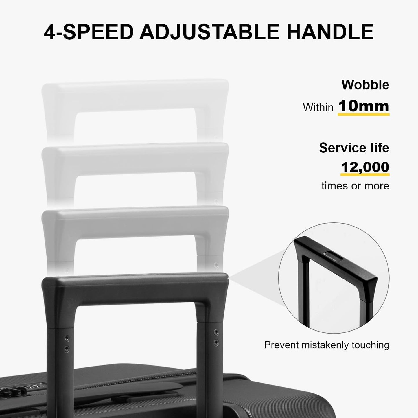 LEVEL8 Carry on Luggage Airline Approved, Small Carry-on Suitcases with Wheels, Lightweight