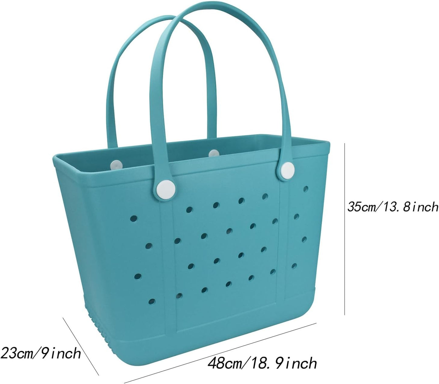 Tote Bag for Women - Large Rubber Beach Bag, Medium Waterproof Sandproof Travel Tote Bags for Beach Outdoor Sports