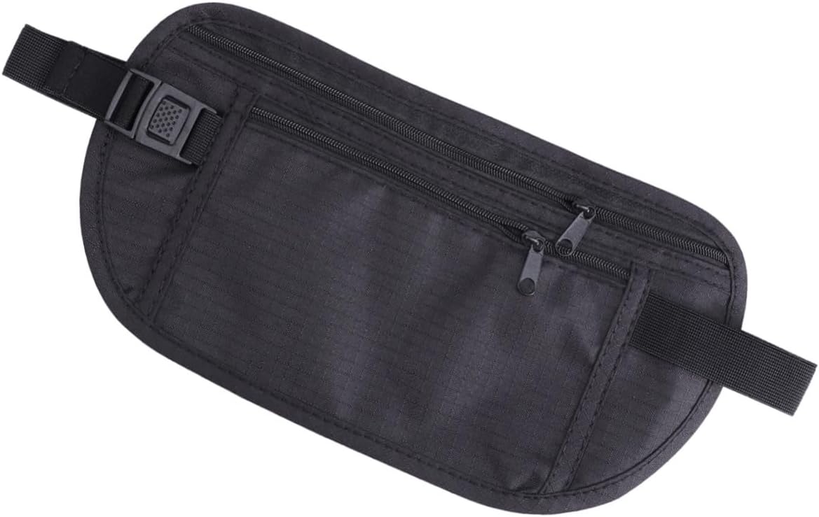 Waist Bag for Travel Money Belt Cell Phone Pocket Running Belt Waist Wallet Black Random Style