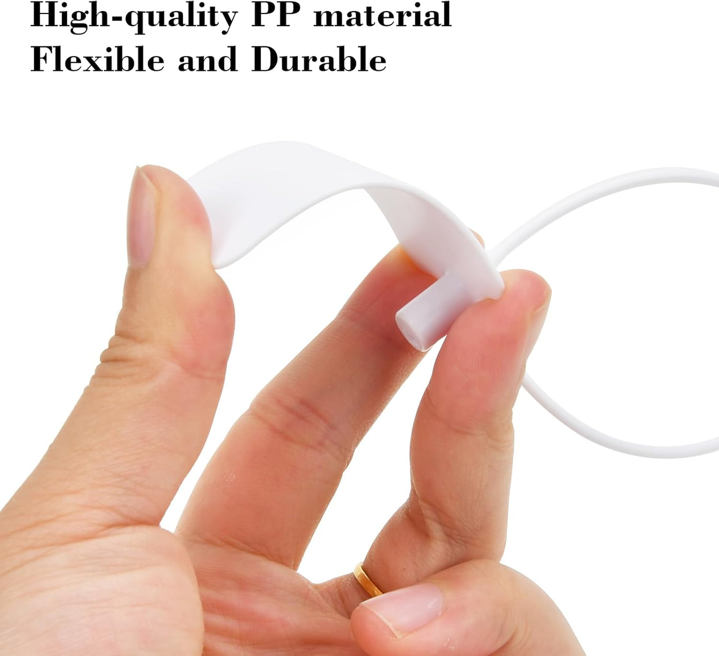 50pcs Luggage Tags Plastic Seals Shipping Label Logistics Use Sign Tie, Sealing Storage Multi Purpose Name ID Tag with Marker for Backpack, Schoolbag, Car Key (White)