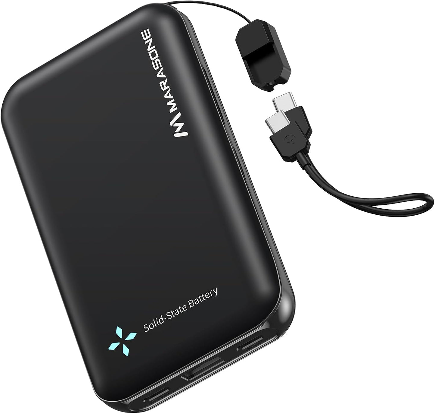 Solid State Portable Charger 10000mAh 40W PD,Needle-Proof:No Explosion/Fire,50% in 20min for iPhone 17/16/15,Samsung S25/S24,3 Outputs USB C Power Bank-Travel Essential for Google Pixel,iPad
