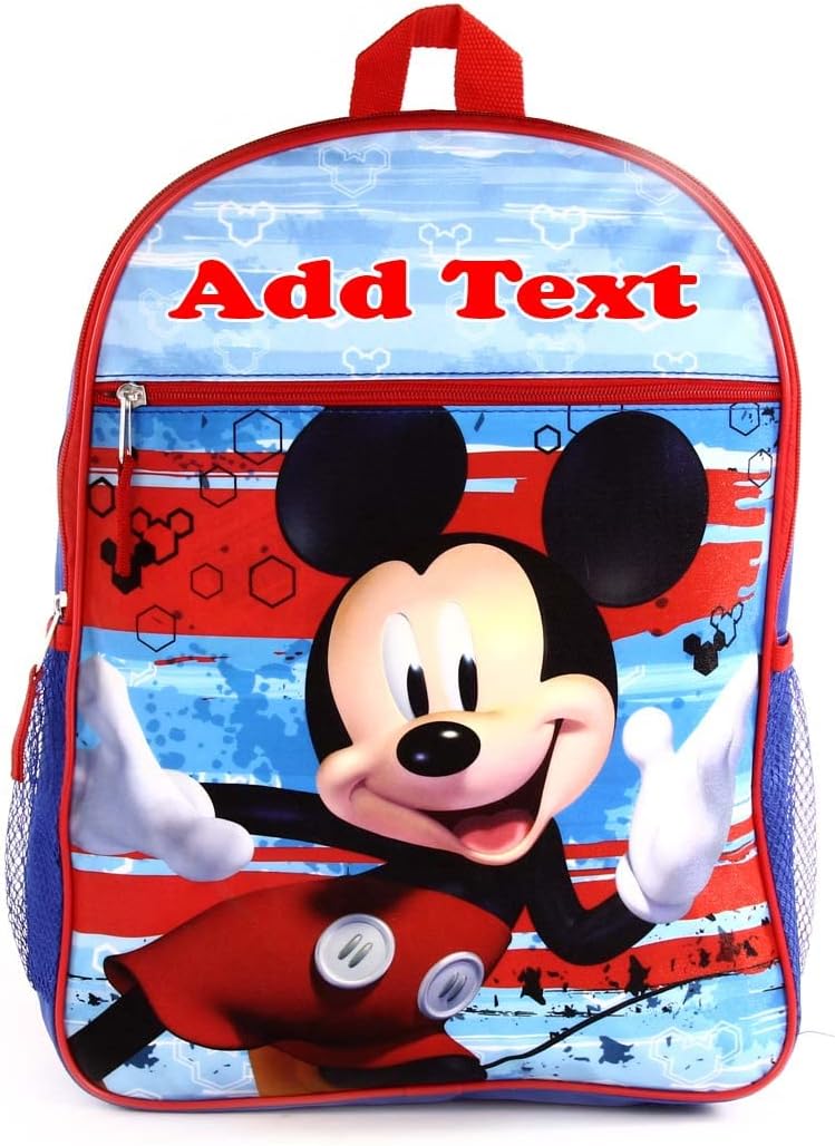 Personalized 16 Inch License School Backpack - Disney Mickey Mouse