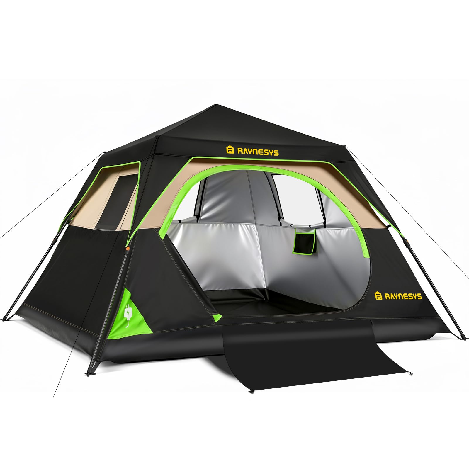 6 Person Camping Tent, Setup in 60 Seconds, Waterproof,Outdoor Camping