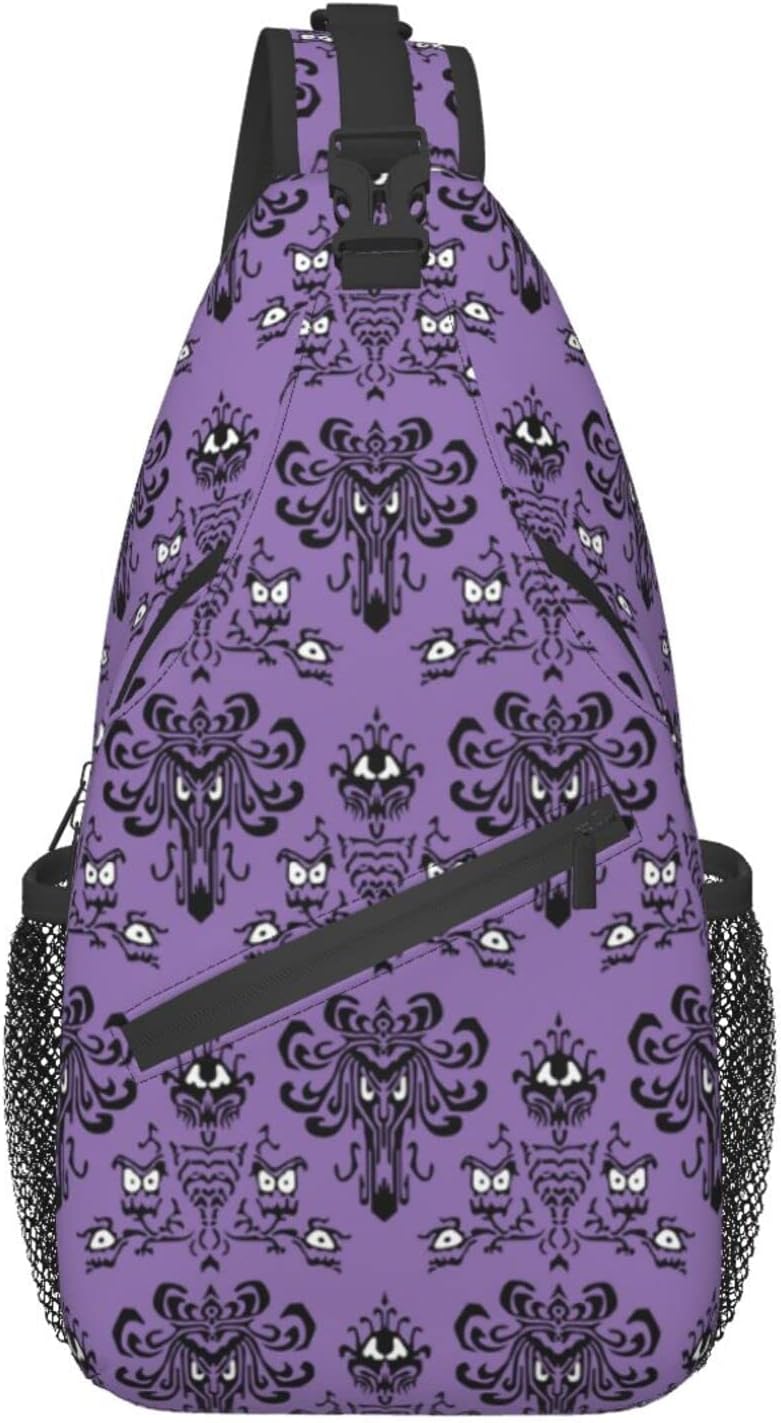 Unisex Sling Backpack Crossbody Shoulder Bags for Men Women Small Daypacks Chest Bag Hiking Travel Sport Climbing Runners