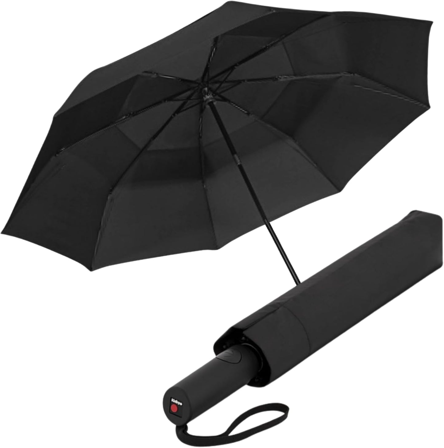 Knirps A.405 XXL Duomatic Vented 2 Person Oversized Umbrella for Adults – 49.6" Auto Open Close Canopy, Travel Case Included