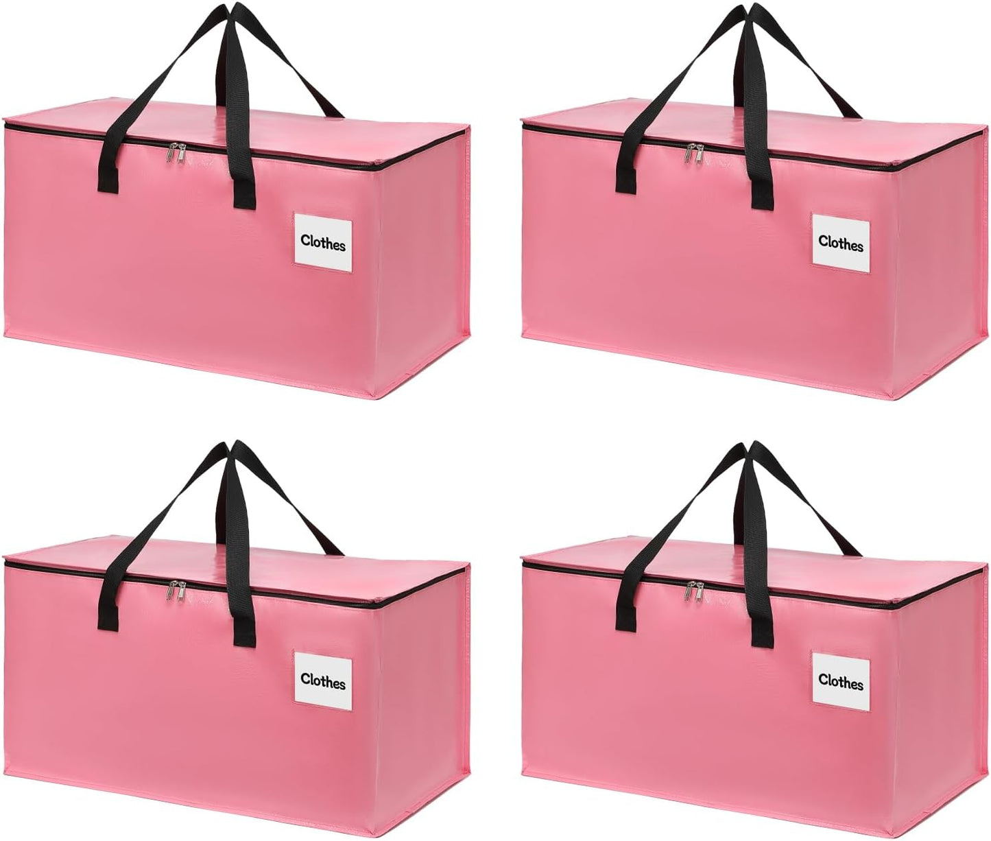 Extra Large Moving Bags with Zipper - Heavy Duty Tote for Packing Clothes, Durable Storage Bin